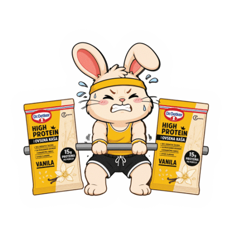 Struggling High Protein Sticker by droetker_srbija