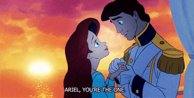 the little mermaid eric and ariel GIF