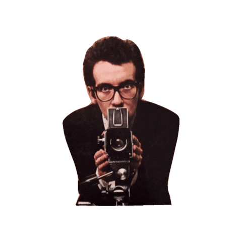 Camera Man Sticker by Elvis Costello