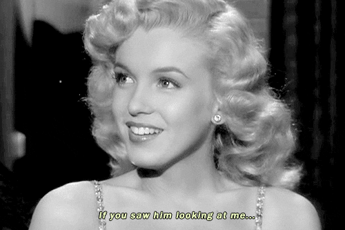 If You Saw Him Looking At Me Marilyn Monroe GIF - Find & Share on GIPHY