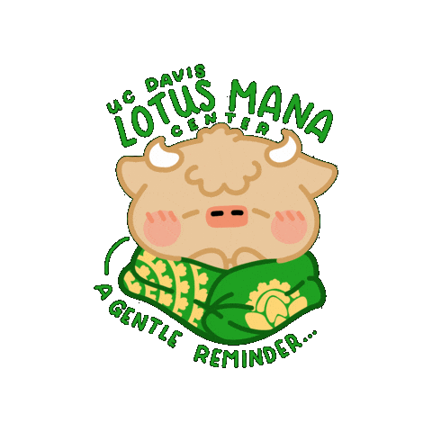 Lotus Mana Center Sticker by UC Davis
