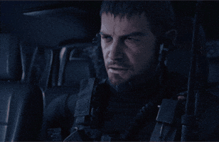 Chris Redfield Smoke GIF
