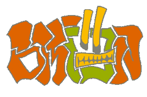 Color Orange Sticker