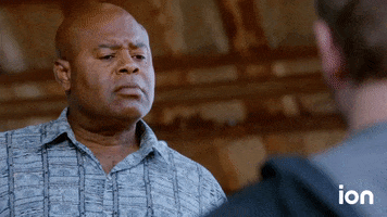 TV gif. Chi McBride as Lou in Hawaii Five O, raises his eyebrows in surprise and his mouth forms an o. Text, "Oh".