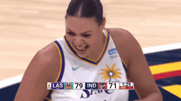 Happy Los Angeles Sparks GIF by WNBA