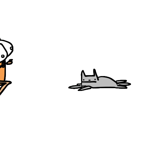 Cat Dying Sticker