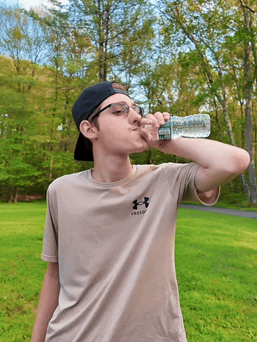 Water Bottle Drinking GIF by Get That W