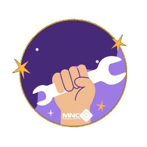 Blink Work Hard Sticker by MNC Kapital Indonesia