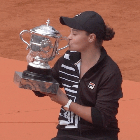 french open ash barty GIF by Roland-Garros