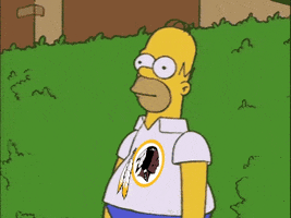 The Simpsons Redskins GIF by FOX Sports Southwest