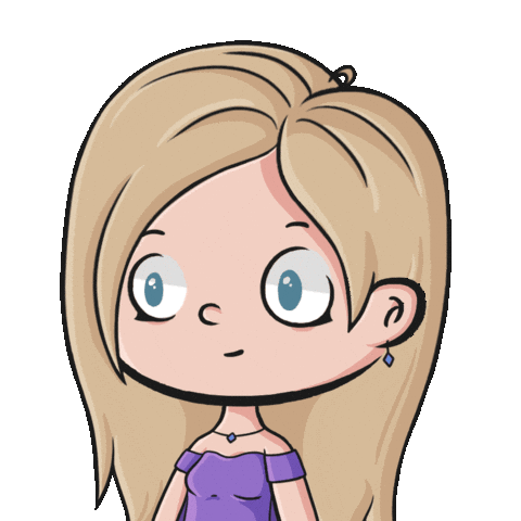 Yellow Hair Fan Sticker