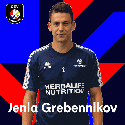 jenia grebennikov volleyball GIF by EuroVolley2019Fr