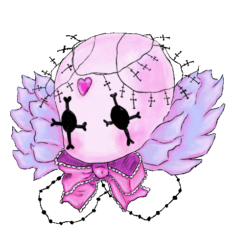 Heart Halloween Sticker by petitecherry