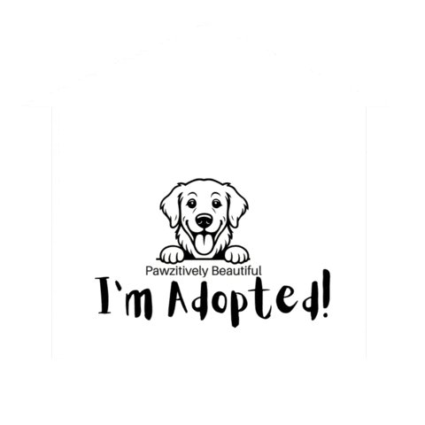 Adopt Me Black Dog Sticker by Pawzitively Beautiful