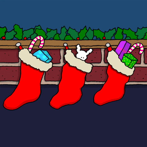 Christmas Sticking GIF by Chippy the Dog