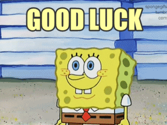 Spongebob Squarepants Good Luck GIF - Find & Share on GIPHY