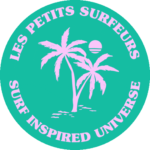 Summer Beach Sticker by Les Petits Surfeurs