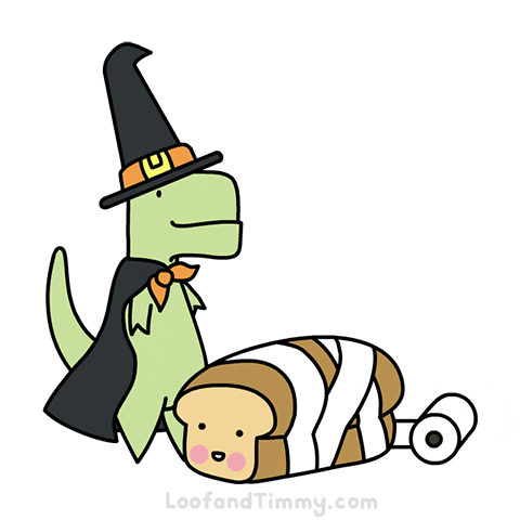 loofandtimmy halloween spooky adorable witch GIF