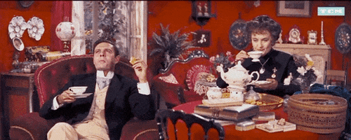tastes good tea time GIF by Turner Classic Movies
