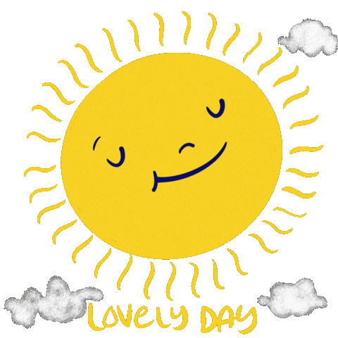 Lovely Day Summer Sticker by Andi Butler