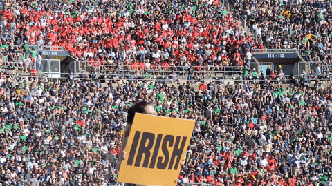 Notre Dame Stadium GIFs - Get the best GIF on GIPHY