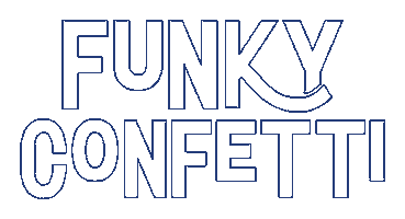 Funky Confetti Sticker