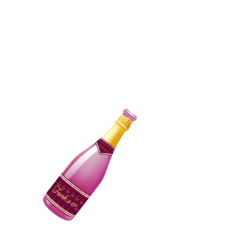 Champagne Bottle Celebration Sticker by Frank & co.