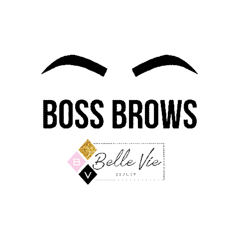 Boston Eyebrows Sticker by Belle Vie Beauty