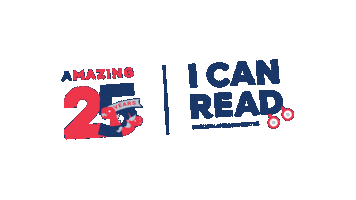 25Th Anniversary Sticker by I CAN READ INDONESIA