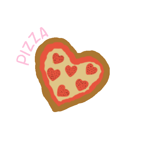 Pizza Pizzamyheart Sticker by Bethany Robertson