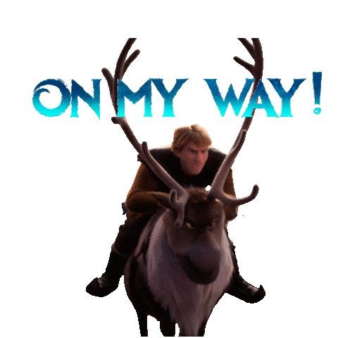 On My Way Reindeer Sticker by Walt Disney Studios