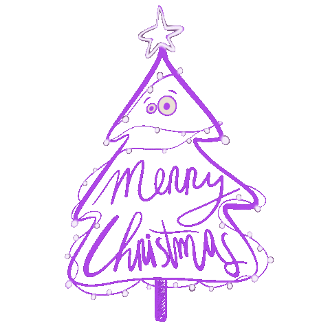Christmas Star Sticker by Valeria Weerasinghe