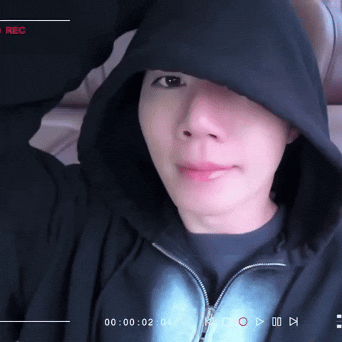 Hiding Hoodie GIF
