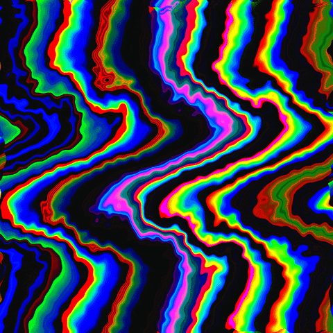 Rainbow Glitch GIF by patternbase
