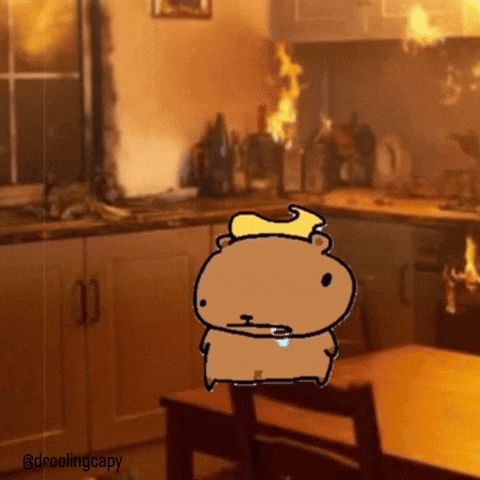 Wave Capybara GIF