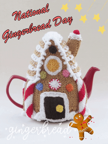 Gingerbread House Teapot GIF by TeaCosyFolk