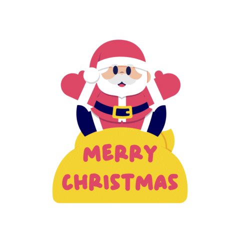 Merry Christmas Sticker by MAD OVER PRINT