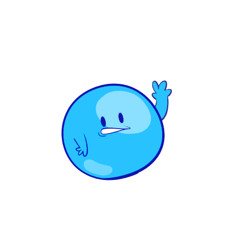 Happy Blue Ball GIF