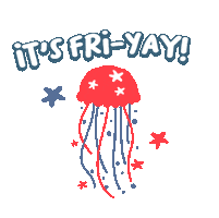 Friday Octopus Sticker by Offspringinc