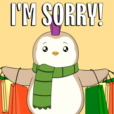 Sorry Shopping GIF by Pudgy Penguins