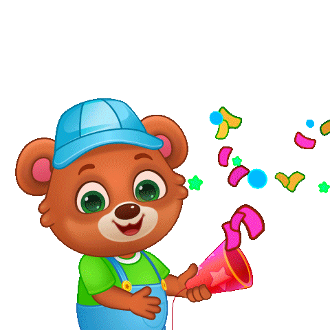 Happy Party Sticker by Lucas and Friends by RV AppStudios