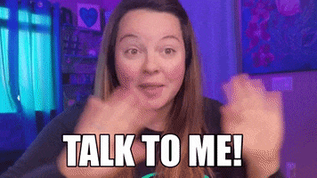 Talk To Me Self Promo GIF by Tracey Matney - Victory Points Social