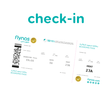 Check In Sticker by flynas