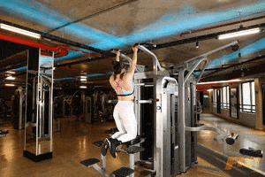 fisiculturismo musculacao mulheres que treinam barra neutra no graviton barra neutra GIF