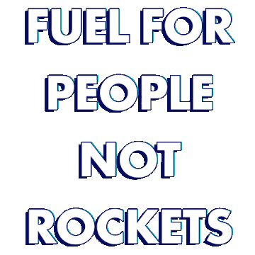 Coffee Fuel For People Not Rockets Sticker by Retrograde Roasters