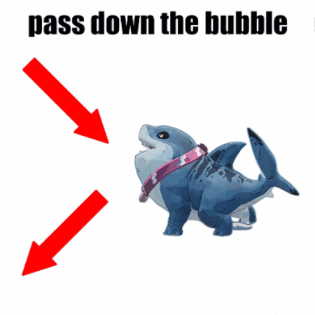 Bubble Pass Down GIF
