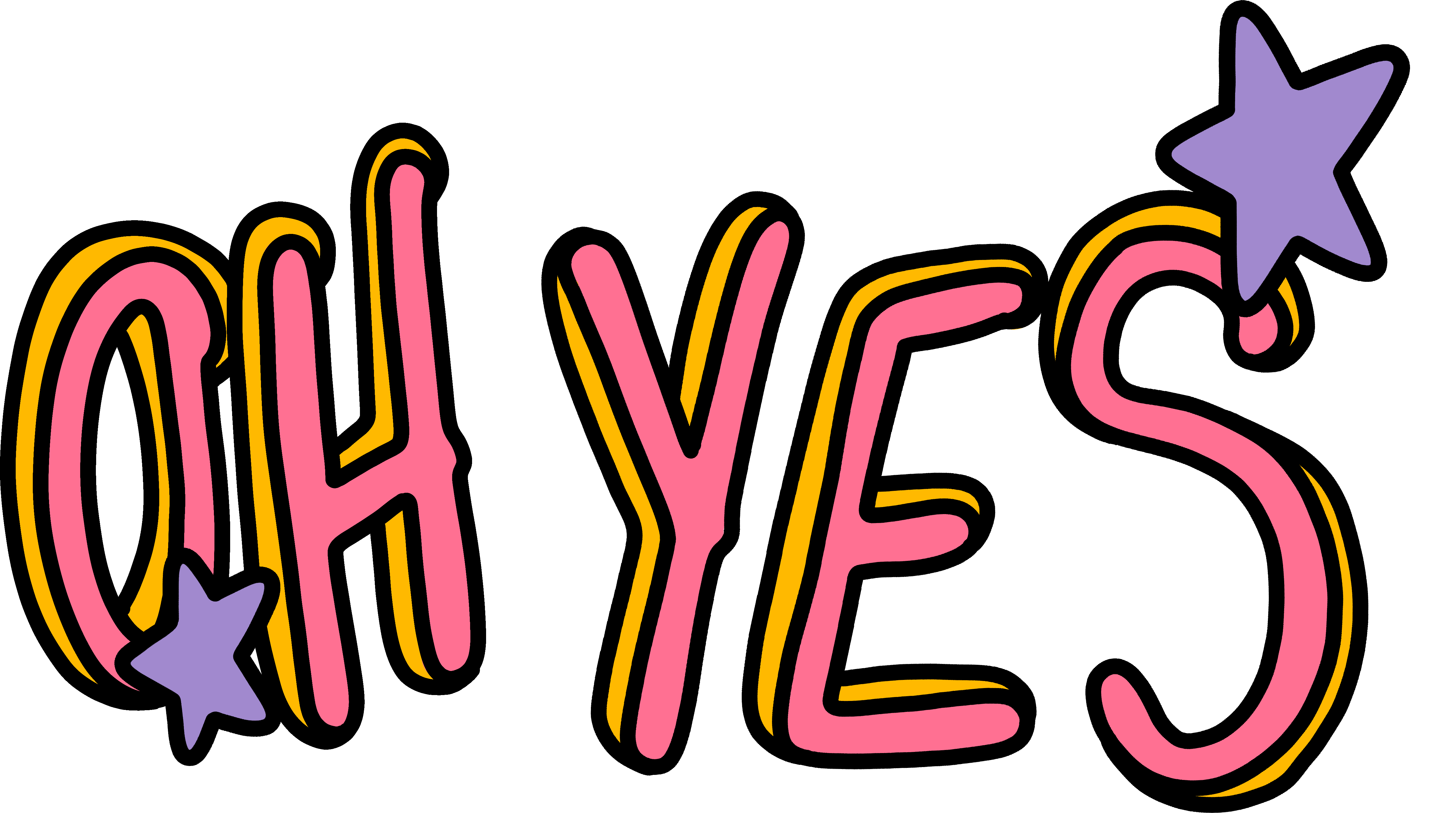 Yes Please Ok Sticker by Poppy Deyes for iOS & Android GIPHY