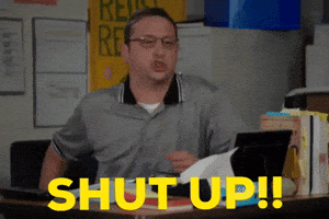 Tim Robinson Shut Up GIF