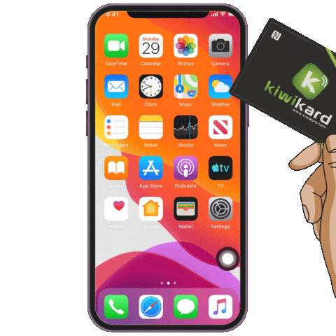 Kiwi kard Sticker