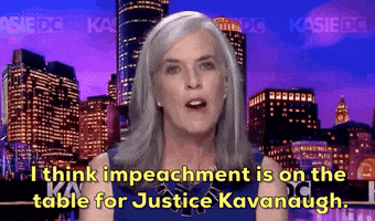 news impeachment brett kavanaugh katherine clark i think impeachment is on the table for justice kavanaugh GIF